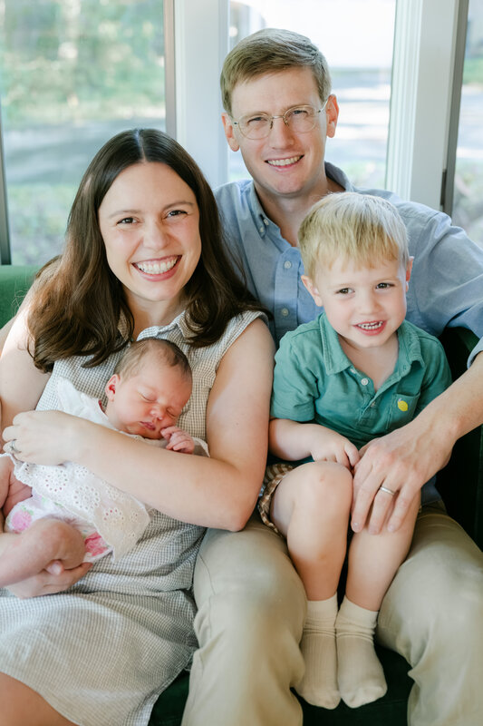 Hugh with his family